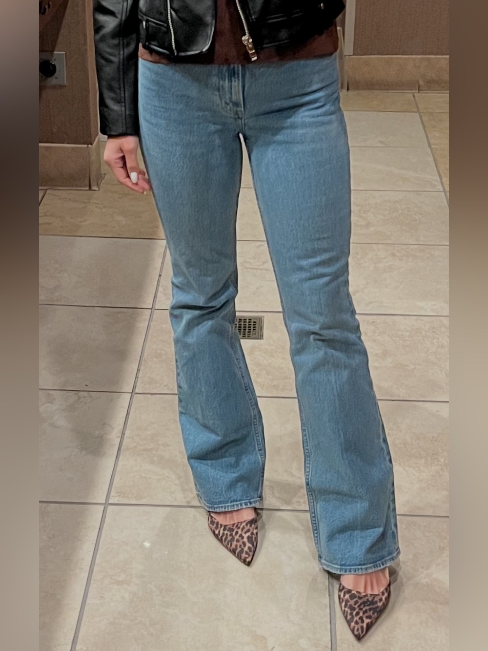 Abercrombie Curve Love Flare High Rise Jeans